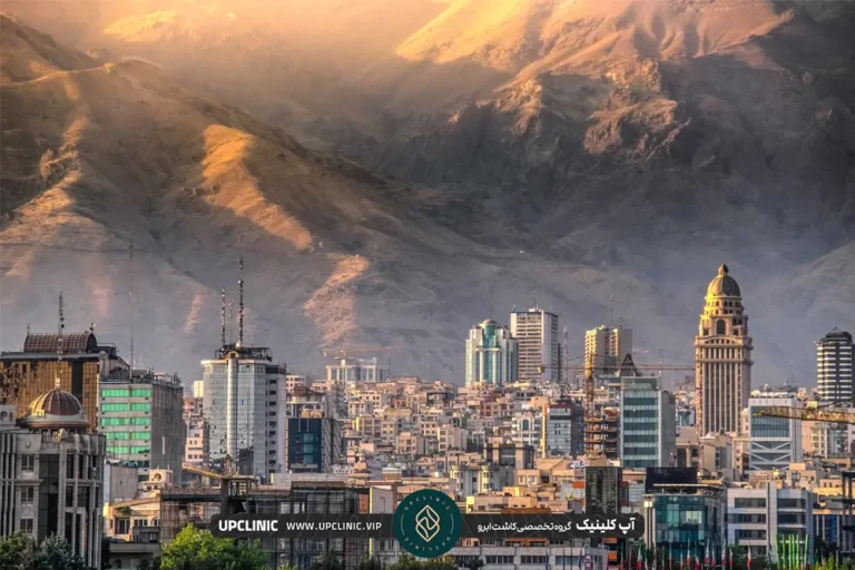 عکس ساختمان ها و کوهپایه در نواحی شمال تهران