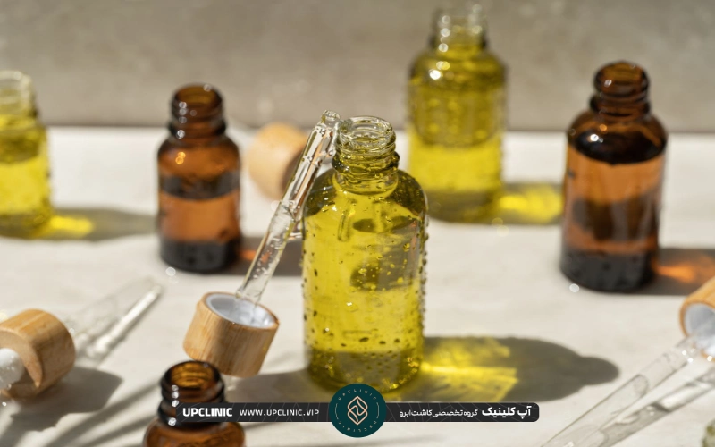 ظرف های مملو از روغن پوست | روش های زیبایی ابرو